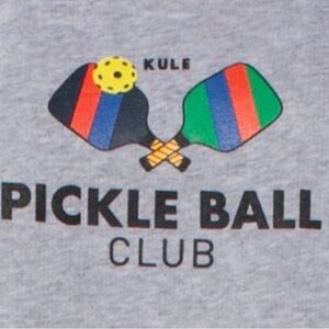 KULE Gray sweatshirt Multicolor Pickleball Medium M colorful colorblock